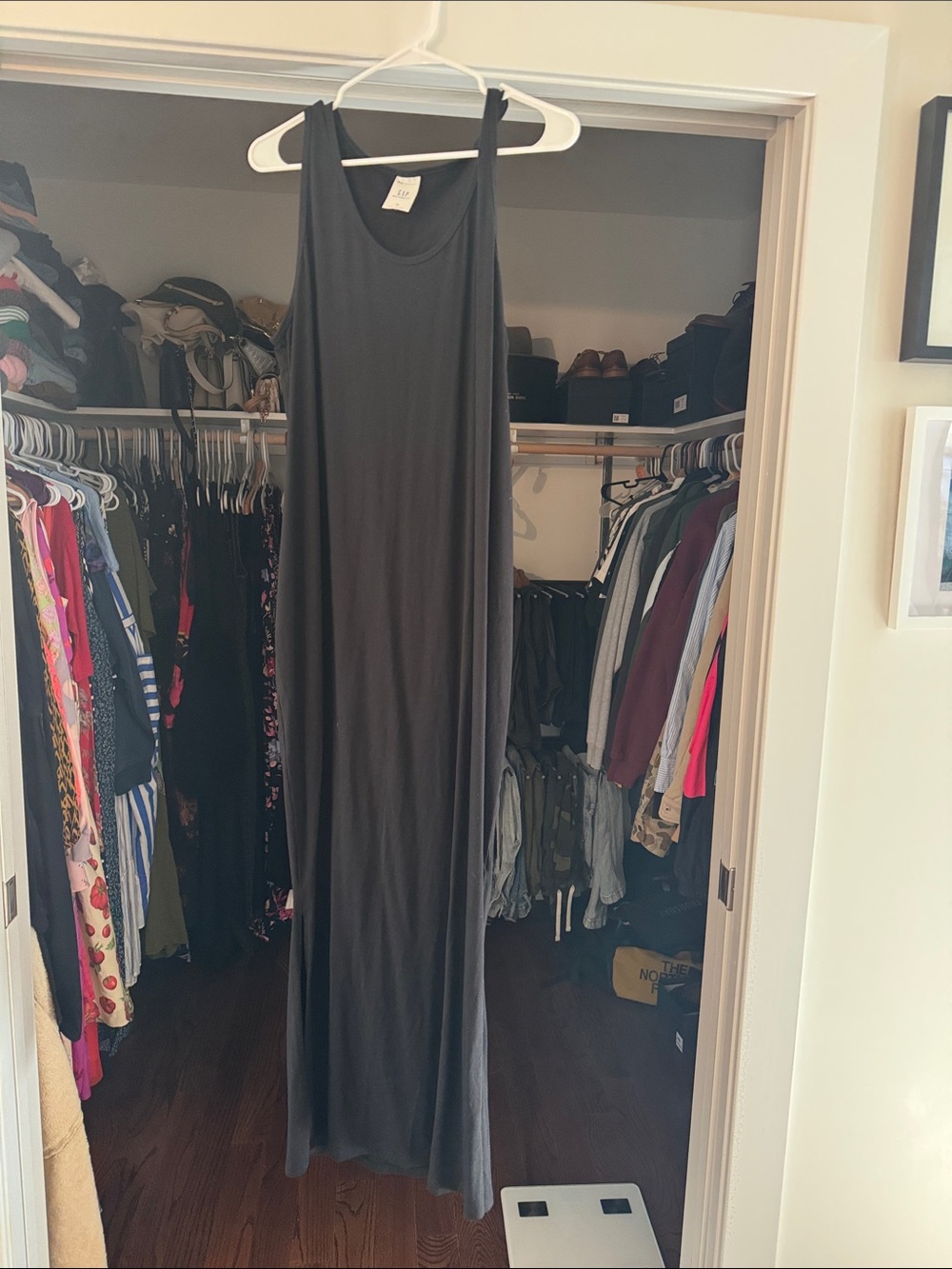 GAP Black Sleeveless Maxi Dress